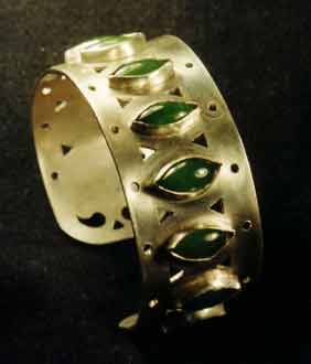 Green Gem Bangle